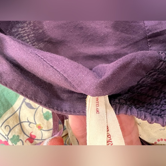 Maeve Skoura Idyll Maxi Dress Silk Blend Halter Novelty Print Whimsical Boho 0 - Picture 6 of 8